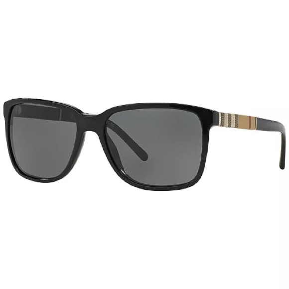 BURBERRY Black Square Sunglasses BE4181 - Picture 1 of 7